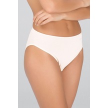 Kom Kadın BK10131 Basic 2'li Pamuk-Modal Slip Külot Beyaz