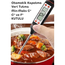 Dijital Gıda Termometresi Sıvı Gıda Et Su Süt Yiyecek Sıcaklık Ölçer Mutfak Için Gıda Termometre 027