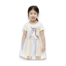 Unicorn Kız Çocuk Tüllü Elbise St08976 Beyaz Unicorn Kız Çocuk Tüllü Elbise St08976 Beyaz