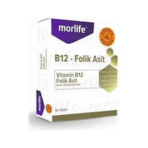 Morlife B12 Folik Asit 30 Çiğneme Tablet