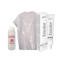 Saç Boyası Tüp 60 Ml - Soğuk Gri + 30 Volüm Peroksit + Boya Naylonu