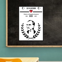 10 Kasım Atatürk Afişi 50x70 Cm Bristol Baskı 02