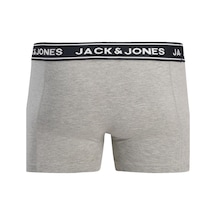 Jack & Jones Erkek Jacdanny Solıd Trunks 3 Pack Pamuklu Boxer Açık Mavi