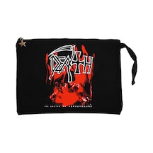 Death The Sound Of Perseverance Siyah Clutch Cüzdan / El Çantası Siyah