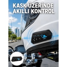 Bluetooth Kask Kulaklığı Intercom 5.0 Bluetooth Android Ve İos Uyumlu Yeni Nesil