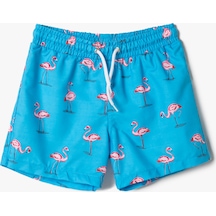Koton Mayo Flamingo Baskılı Beli Bağlamalı A.yeşil Desenli 2ykb86151bm 2YKB86151BM911 Açık Yeşil