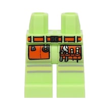 Minifigür Parçaları: Legs Decorated, Bacak, Ayak: 970c00pb1631