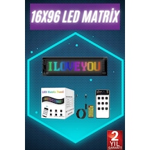 Hubrendy Tekno Digital Araba Yazısı Ekran Matrix En Büyük Boy 16x96 Matrix Led Panel
