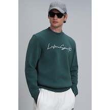 Lufian Lowe Erkek Sweatshirt 112030125-yeşil