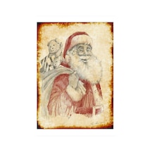 Bedeko Noel Baba Tasarım Mdf Tablo 35 Cm X 50 Cm