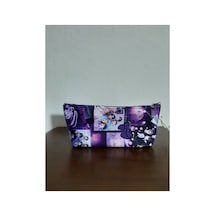 Kpop - Bts Kolaj Mor Desenli Tasarım Kalemlik - Makyaj Çantası Diğer