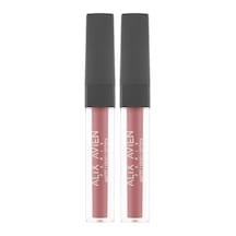 Uzun Süre Kalıcı Kadifemsi Kuruma Yapmayan Mat Likit Ruj - Lipstick 505 Nude Pink 2 Paketi Abanoz