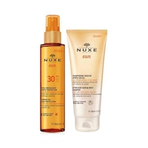 Nuxe Sun SPF 30 Huile Bronzante Yüz ve Vücut Yağı 150 ML + Nuxe Sun Saç ve Vücut Şampuanı 200 ML