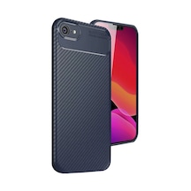 Apple iPhone Uyumlu 16e Kılıf Auto Focus Karbon Kapak - Lacivert Bz8683140843434