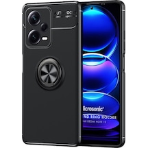 Microsonic Xiaomi Redmi Note 12 Kılıf Kickstand Ring Holder