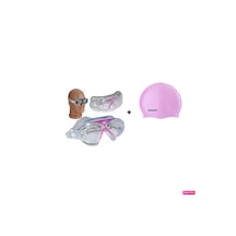 Avessa 8170 Unisex Yetişkin Yüzücü Deniz Gözlüğü + Silikon Bone Pembe