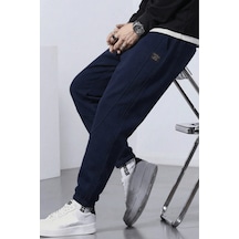 Genius Store Genıus Store Erkek Eşofman İçi Polarlı Bağcıklı Bel Jogger Spor Eşofman Altı Spor-esf001 Lacivert