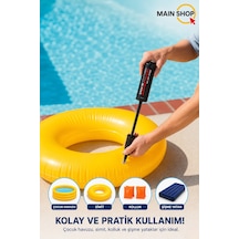 Mainshop Intex 29 Cm Çocuk Havuz Ve Simit Şişirme Pompası Kolluk -yatak Pompası M-69613