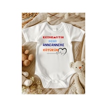 Lupi Anneanne Tasaımlı Bebek Zıbın % 100 Pamuk Unisex 117 ekru