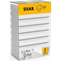 Silka Silgy Curved Silgi Seti Beyaz 8'li