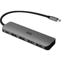 Bix BX07HB Type-C to Type-C 4 Portlu USB 3.0 Çoklayıcı Dönüştürücü Adaptör