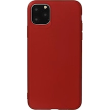 Newface Apple iPhone Uyumlu 11 Pro Max Kılıf First Silikon - Bordo