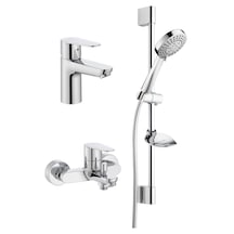 Roca A5D054FC0K Victoria Banyo Batarya Seti 3'lü Krom