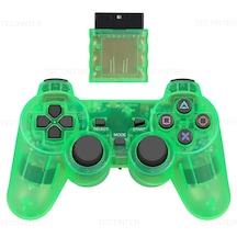 Yeşil-kablosuz Gamepad Sony Ps2 Denetleyicisi İçin Playstation 2 Konsolu Joystick Çift Titreşim Şok Joypad Usb Pc Oyun Kontrolü