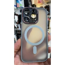 Apple iPhone Uyumlu  16 Pro Kamera Korumalı Mat Magsafe Wireless Şarj Destekli Renkli 45689