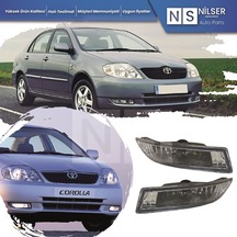 Toyota Corolla Uyumlu Sağ-Sol Takım Sis Lamba (Kare Sis) 2002-2004