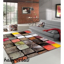 Halıportalı Üç Boyutlu Pvc Taban Salon Mutfak Halısı I-B-420