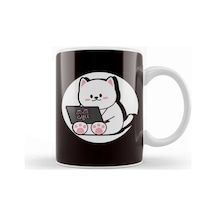 Code Girl Cat Computer Science Developer Internet Debugging Kupa Bardak Porselen Karışık