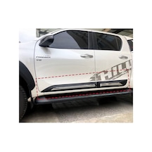 Toyota Hilux 2015+ Slim Kapı Gövde Koruma Kaplaması Krom Detaylı İthal Ürün