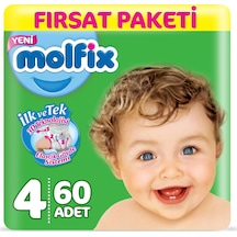 Molfix 3D Bebek Bezi 4 Numara Maxi Fırsat Paketi 60 Adet