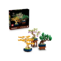 Botanicals Mini Bonsai Ağaçları 10373 Bitki Tutkunu Yetişkinler İçin Ginkgo, Wisteria Ve Siyah Çam Ağaçlarından Oluşan Dekoratif Bitki Modeli, Yaratıcı Hediye Fikri 709 Parça