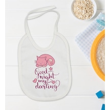 BK Kids Good Night My Darling Tasarımlı Bebek Mama Önlüğü - Model