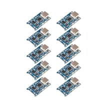 Tp4056 Type-c 3.7v 18650 Korumalı Lityum Pil Şarj Modülü - 10 Adet