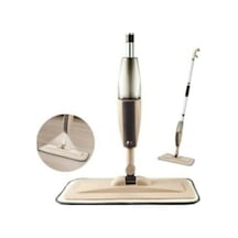 Microfiber Bezli Deterjan Hazneli Sprey Mop Bej + 9 Yedek