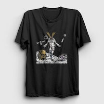 Presmono Unisex Astronaut Astroworld Travis Scott T-shirt Siyah