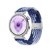 Sneezy Huawei Watch Gt6 41mm İle Uyumlu Metal Klips Solo Fiberlink Kumaş Örgü Kordon
