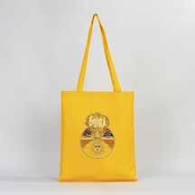 Gojira Design Sarı Gabardin Bez Çanta
