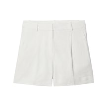 Calvin Klein Lınen Short - Entry, 67u, 4 Beyaz Kadın Şort