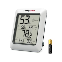 Thermopro Tp50 Dijital Termo-higrometre, İç Mekan Termometresi, Higrometre, Sıcaklık Ve Nem Ölçer, Oda İklimi Kontr