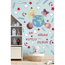 23 Nisan Sticker Seti,23 Nisan Kutlu Olsun Çocuk Bayramı Okul Sticker 89 Parça