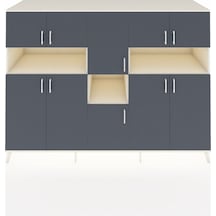 Kronos Dolap 14 Raflı 10 Kapaklı 220x59x163 Aytaşı-antrasit/aytaş Aytaşı-antrasit/aytaşı