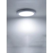 20w Gece Gündüz Sensörlü Sıva Üstü Tavan Armatür Cata Bologna Slim Kasa Panel Led Armatür 2100 Lm Beyaz Işık