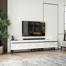 Tv Sehpası Asil Kristal Beyaz 180 Cm Tv Sehpası Asil Kristal Beyaz 180 Cm