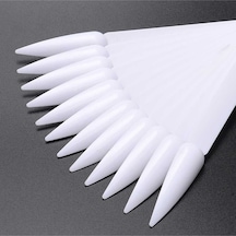 Ellea Kalıcı Oje Stiletto Renk Kartelası Beyaz 40'lı