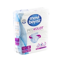 Mavi Beyaz Külot 30'lu Large Yetişkin Hasta Alt Bezi 2'li Ekonomik Paket Avantaj Paketi Mıchu L