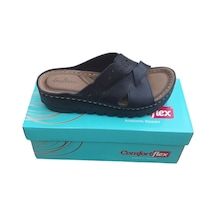 Comfortflex Önü Açık Ortopedik Lüks Monte Terlik Siyah6 Comfortflex Önü Açık Ortopedik Lüks Monte Terlik Siyah6